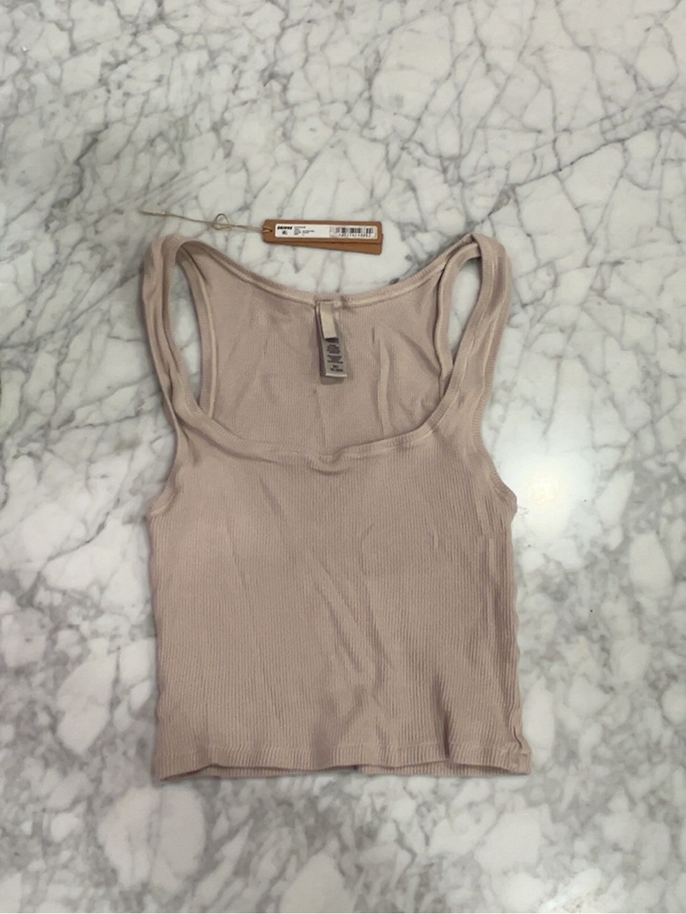 Skims cotton rib tank stone